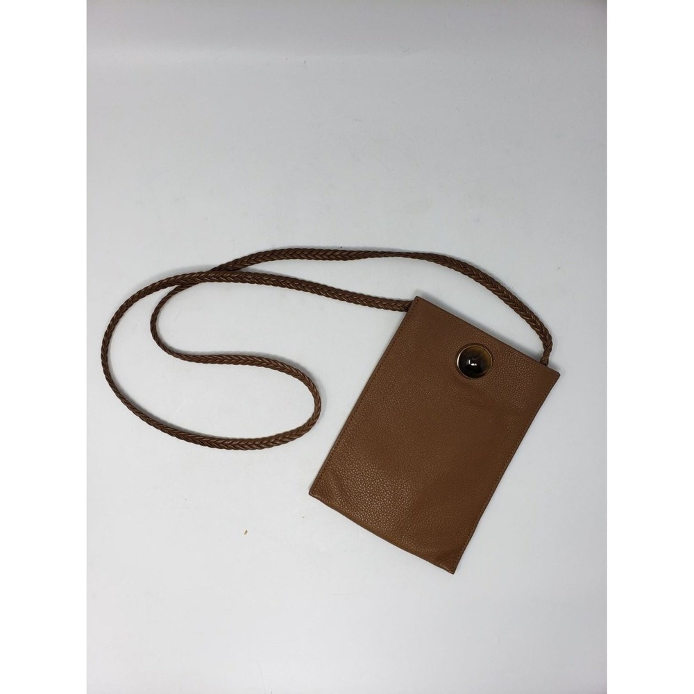 The Row Small Medicine Pouch Brown Calfskin Leather Crossbody Bag Womens
